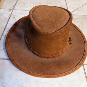 Tough Nubuck Steer Hide Hat, L (24")